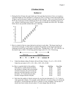 Sample Chapter 1 from the Student Solutions Manual