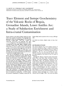 Trace Element and Isotope Geochemistry of the Volcanic Rocks of