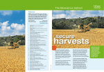 Bioscience behind: secure harvests