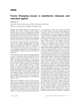 Future Emerging Issues in waterborne diseases and microbial agents