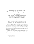 HILBERT`S TENTH PROBLEM: What can we do with Diophantine