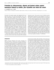 Protection by chlorpromazine, albumin and bivalent cations against