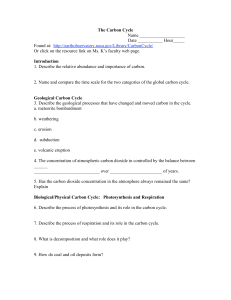 The Carbon Cycle