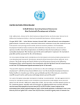 UNITED NATIONS PRESS RELEASE United Nations Secretary