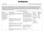 Lesson Plan STAGE 1: What Is Reproduction?