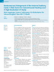 Nontumorous Enlargement of the Internal Auditory Canal: A Risk