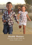 Health Matters - Gibraltar Health Authority