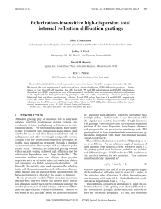Polarization-insensitive high-dispersion total internal reflection