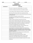 FEUDALISM VOCABULARY SHEET WITH ANSWERS