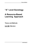 “A” Level Sociology A Resource