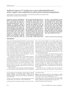 Inefficient response of T lymphocytes to