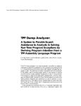 TPF Dump Analyzer - Association for the Advancement of Artificial