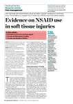 Evidence on NSAID use in soft tissue injuries