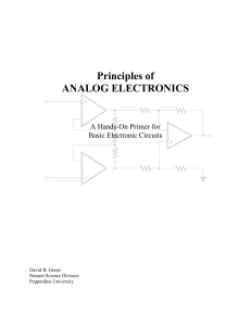 Analog Electronics Primer