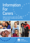 Support and services to assist carers of a person with chronic illness