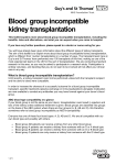 Blood Group Incompatible Transplantation 4255