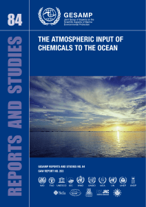 the atmospheric input of chemicals to the ocean
