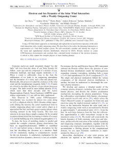 Electron and Ion Dynamics of the Solar Wind Interaction with a