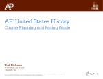 AP US History Course Planning and Pacing Guide by Ted Dickson