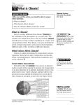 Section 1: What Is Climate?