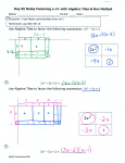 Day 95 - Factoring where a doesn`t equal 1 - Box