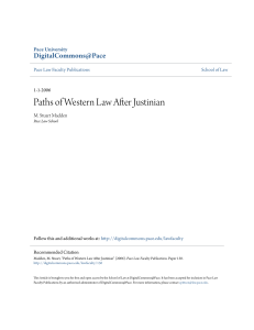 Paths of Western Law After Justinian