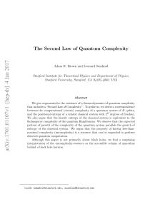 The Second Law of Quantum Complexity