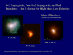 Red Supergiants, Post-Red Supergiants, and Red Transients -