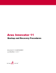 Aras Innovator - Backup and Recovery
