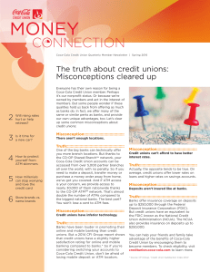 April - Coca-Cola Credit Union