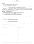 Adding and Subtracting Complex Numbers