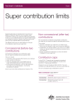 Super contribution limits