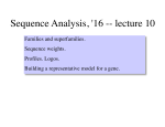 Sequence Analysis, `16 -