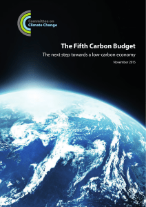 The Fifth Carbon Budget - Committee on Climate Change