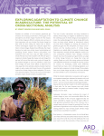 exploring adaptation to climate change in agriculture: the potential of