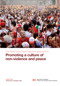 Promoting a culture of non-violence and peace