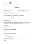 Course Outline - Gavilan College