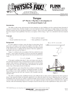 Torque - Flinn Scientific