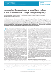 Untangling the confusion around land carbon science and