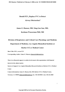 James E. Hansen, MD - European Respiratory Journal