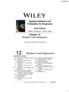 12 Multiple Linear Regression