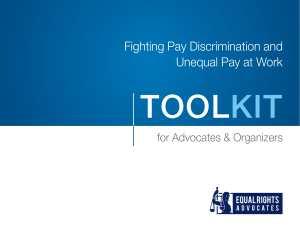 Fighting Pay Discrimination and Unequal Pay at Work