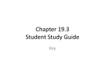Chapter 19.3 Student Study Guide