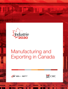 Manufacturing and Exporting in Canada
