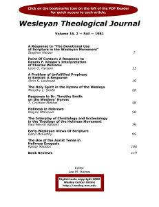 Wesleyan Theological Journal