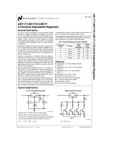 LM117/LM317A/LM317 3-Terminal Adjustable Regulator