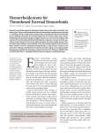 Hemorrhoidectomy for Thrombosed External Hemorrhoids