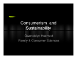 Consumerism and Sustainability