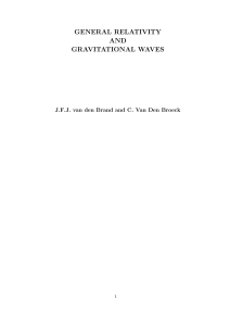 general relativity and gravitational waves