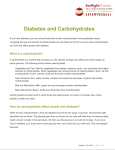 Diabetes and Carbohydrates
